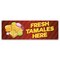 Signmission Fresh Tamales Here Banner Concession Stand Food Truck Single Sided B-72-30066 - alternate 1